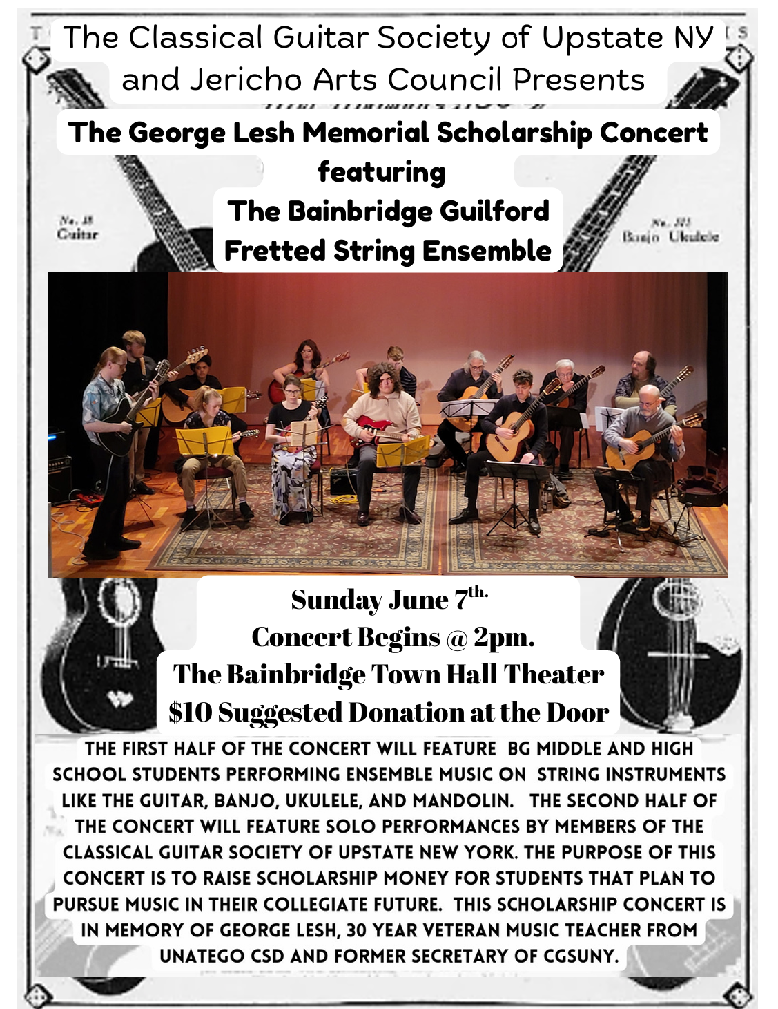 The George Lesh Memorial Scholarship Concert 2026